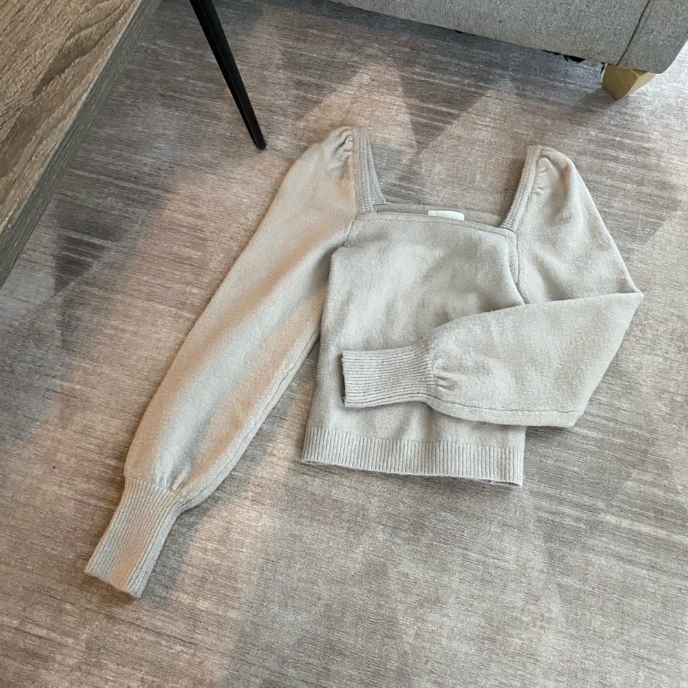 H&M square neck sweater